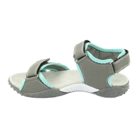 American Club Sport Sandalen tolle Ledereinsatz RL26/20 grau 1