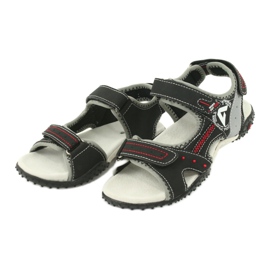 American Club RL19/19 Jungen-Sportsandalen, Schwarz/Grau 2