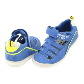 American Club Jungen Sandalen Ledereinsatz GC12/20 Blau 3