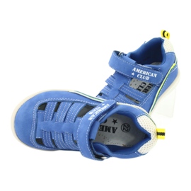 American Club Jungen Sandalen Ledereinsatz GC12/20 Blau 5
