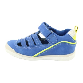 American Club Jungen Sandalen Ledereinsatz GC12/20 Blau 1