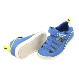 American Club Jungen Sandalen Ledereinsatz GC12/20 Blau 4