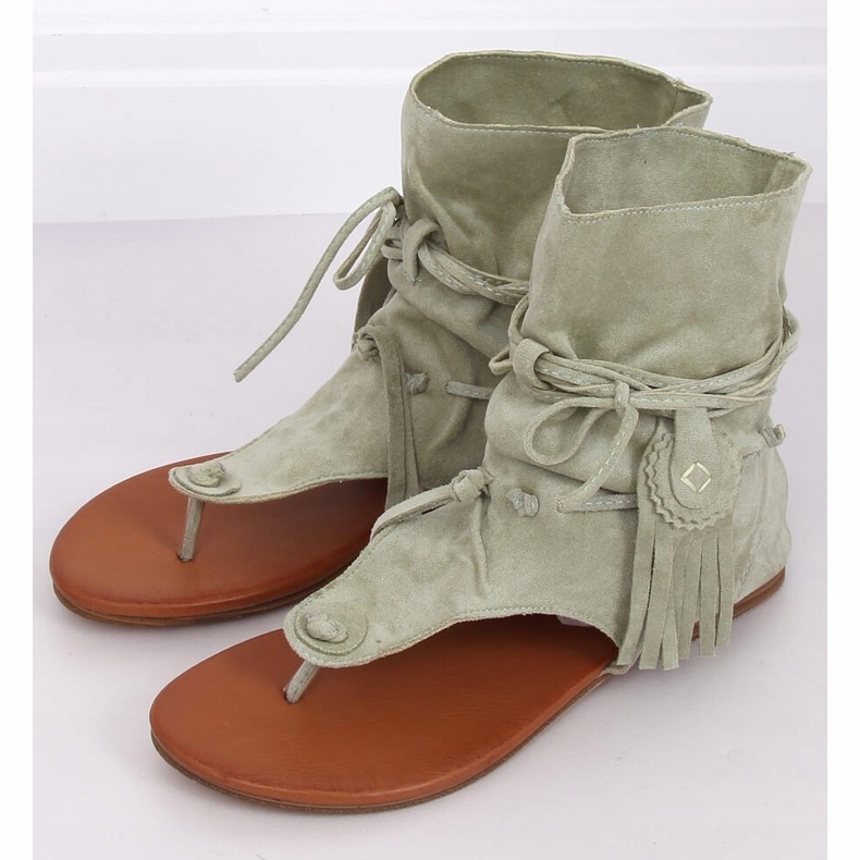 Flip-Flops mit Seladon-Obermaterial SL1010P Grün 1