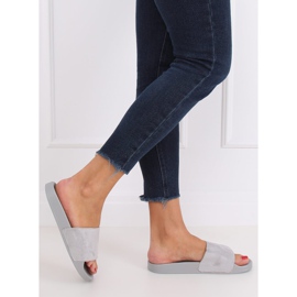 Einfache graue Hausschuhe CK98 Grau braun 2