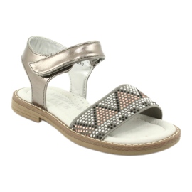 American Club Sandalen Mädchen silber- 1