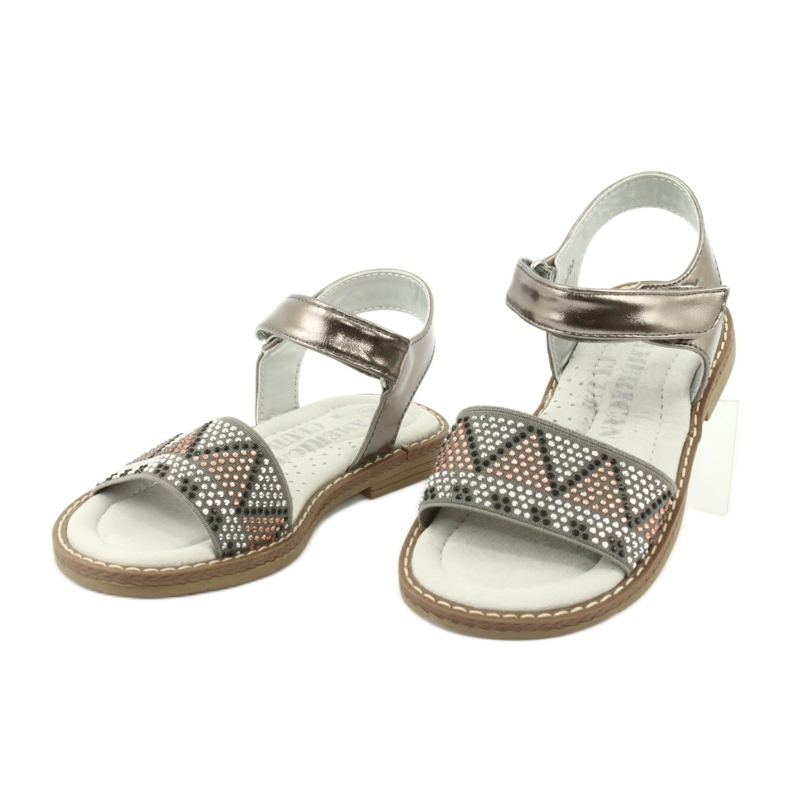 American Club Sandalen Mädchen silber- 3