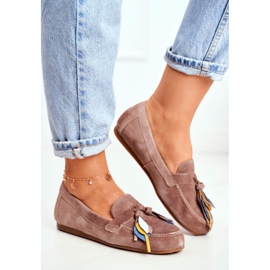 Damen Slipper Maciejka Leder Beige 04494-04 / 00-5 1