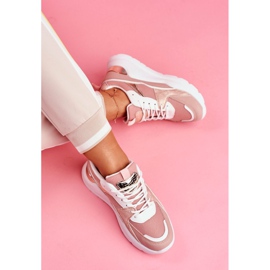 SEA Damen Sportschuhe Sneakers Weiß und Pink Martina rosa 4