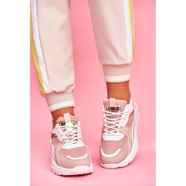 SEA Damen Sportschuhe Sneakers Weiß und Pink Martina rosa 2