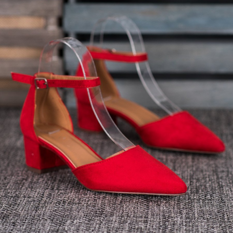 Small Swan Stylische Pumps rot 2