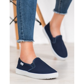 SHELOVET Slip-On-Sneaker auf der Plattform blau 1