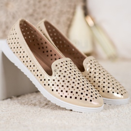 Renda Stilvolle Lords mit Kristallen gelb 1