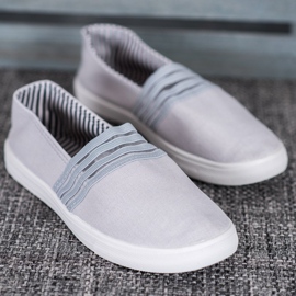 SHELOVET Bequeme Slip-On Sneakers grau 2