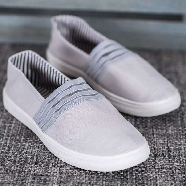 SHELOVET Bequeme Slip-On Sneakers grau 2
