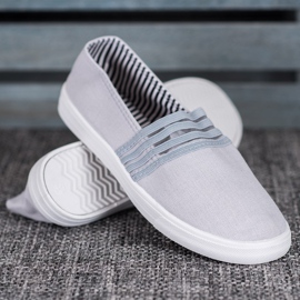 SHELOVET Bequeme Slip-On Sneakers grau 1