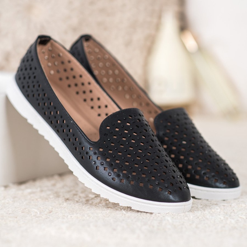 Renda Stilvolle Lords mit Kristallen schwarz 1