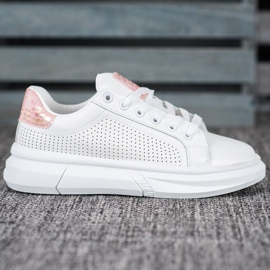 SHELOVET Weiße Sportschuhe 1