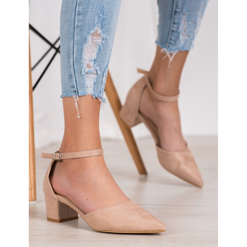 Small Swan Stylische Pumps braun 2