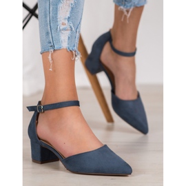 Small Swan Stylische Pumps navy blau 1