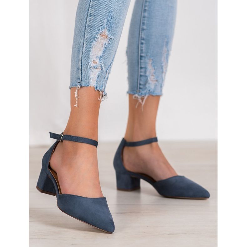 Small Swan Stylische Pumps navy blau 2