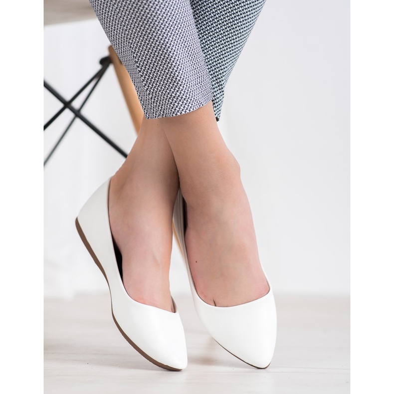 Seastar Weiße Ballerinas aus Öko-Leder 1