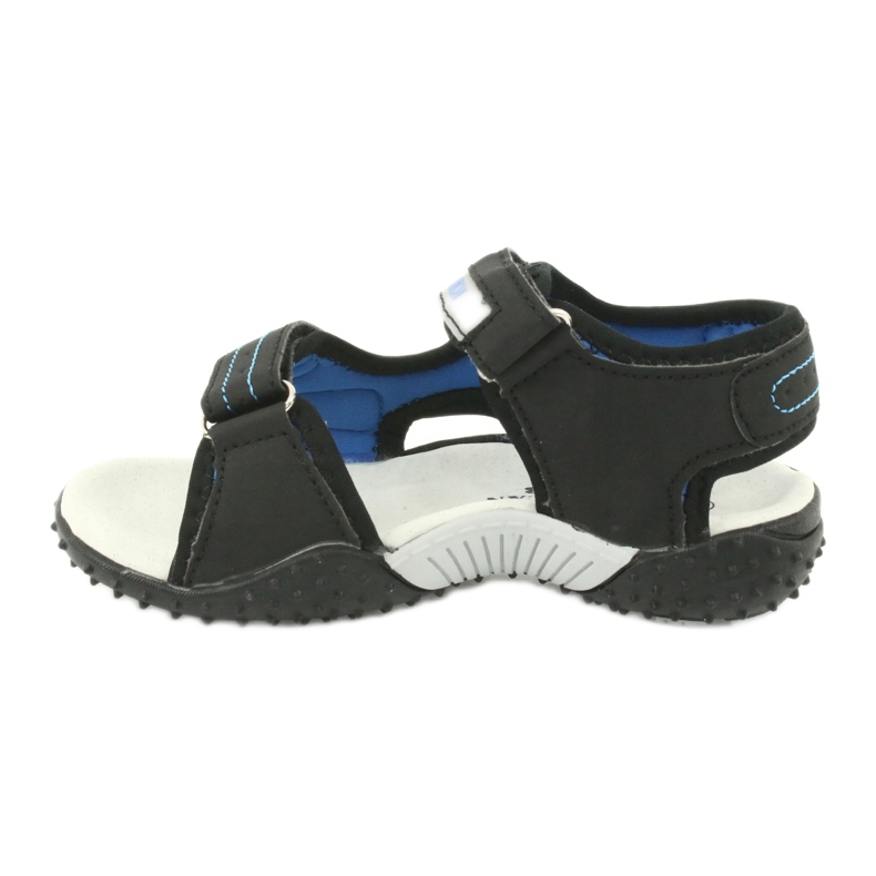 American Club Sandalen Ledereinsatz HL21/20 Schwarz/Blau 1