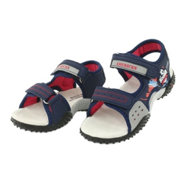 American Club Sandalen Ledereinsatz HL21/20 Marineblau 2