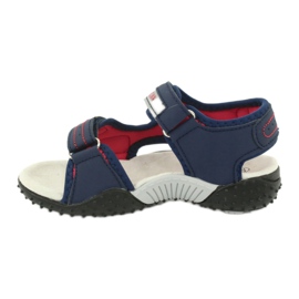 American Club Sandalen Ledereinsatz HL21/20 Marineblau 1