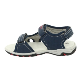 American Club Jungen Sandalen Ledereinsatz RL30/20 Marineblau 1