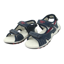 American Club Jungen Sandalen Ledereinsatz RL30/20 Marineblau 2