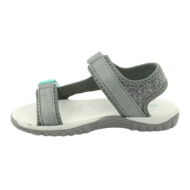 Graue American Club RL24/20-Sandalen mit Ledereinsatz 1