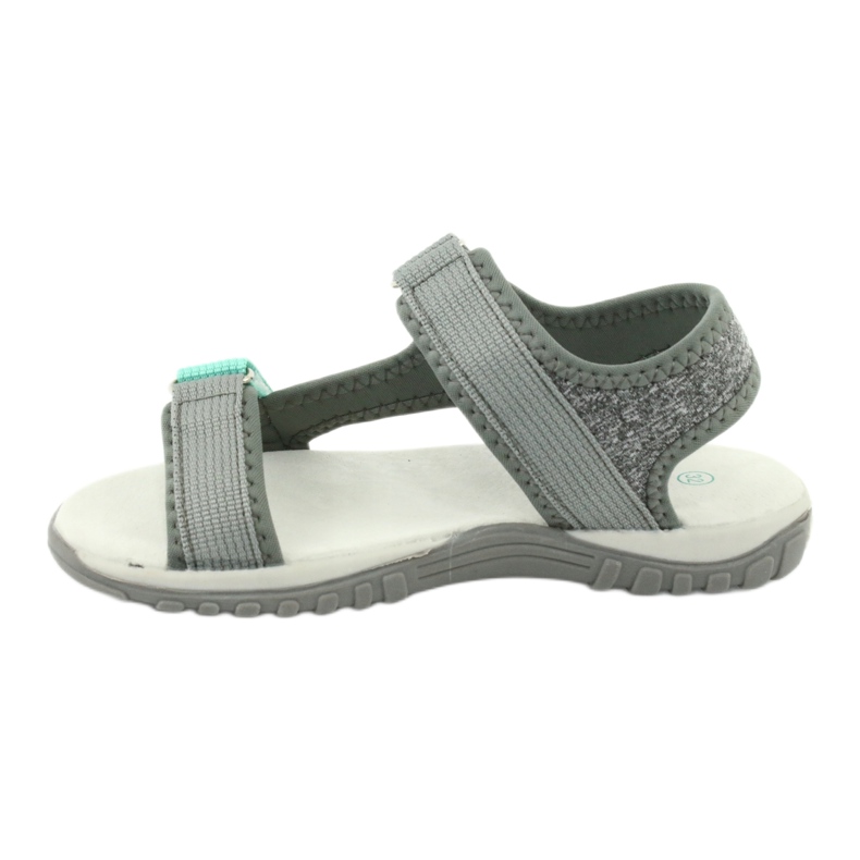 Graue American Club RL24/20-Sandalen mit Ledereinsatz 1