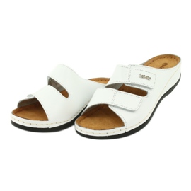 Inblu Damen Leder Flip Flops 158d107 Weiß 2