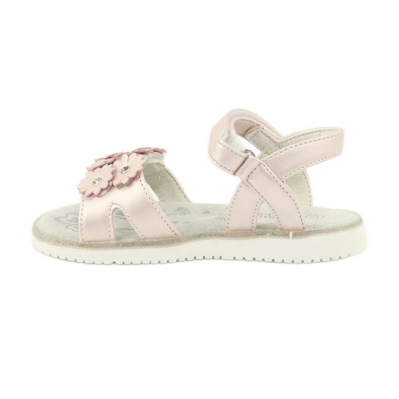 Rosa Sandalen mit Perlenpailletten American Club XD10/20 1