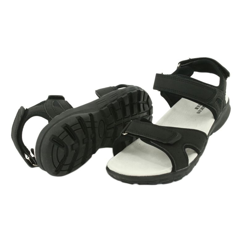 American Club HL15 / 20 schwarze Sportsandalen 3