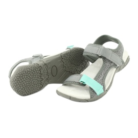 Sandalen Ledereinsatz American Club RL23 / 20 grau grün 3