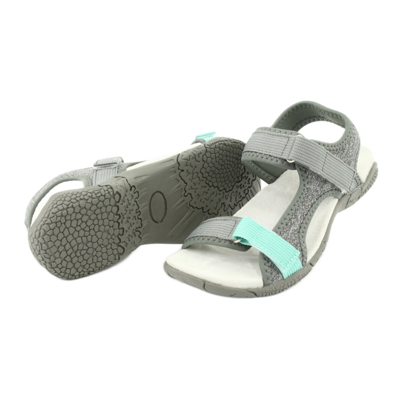 Sandalen Ledereinsatz American Club RL23 / 20 grau grün 3