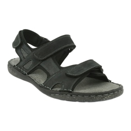 Herrensandalen mit Klettverschluss American Club CY15 / 20 Dk.Navy marineblau 1