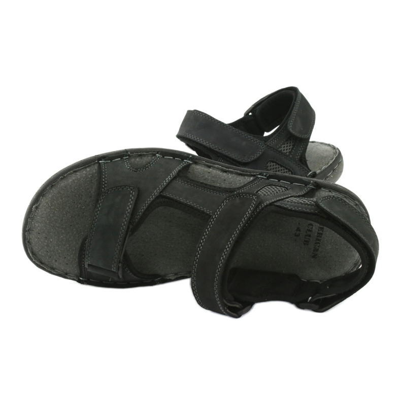 Herrensandalen mit Klettverschluss American Club CY15 / 20 Dk.Navy marineblau 5