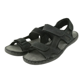 Herrensandalen mit Klettverschluss American Club CY15 / 20 Dk.Navy marineblau 3