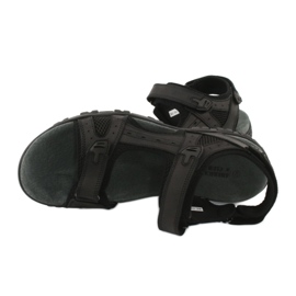 American Club American RL06 / 20 schwarze Sportsandalen 4