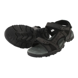 American Club American RL06 / 20 schwarze Sportsandalen 3