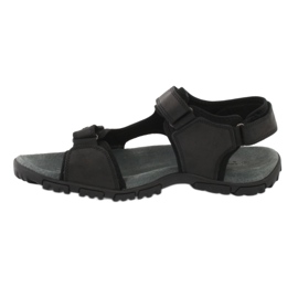 American Club American RL06 / 20 schwarze Sportsandalen 1