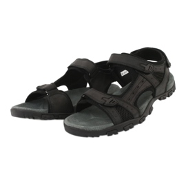 American Club American RL06 / 20 schwarze Sportsandalen 2