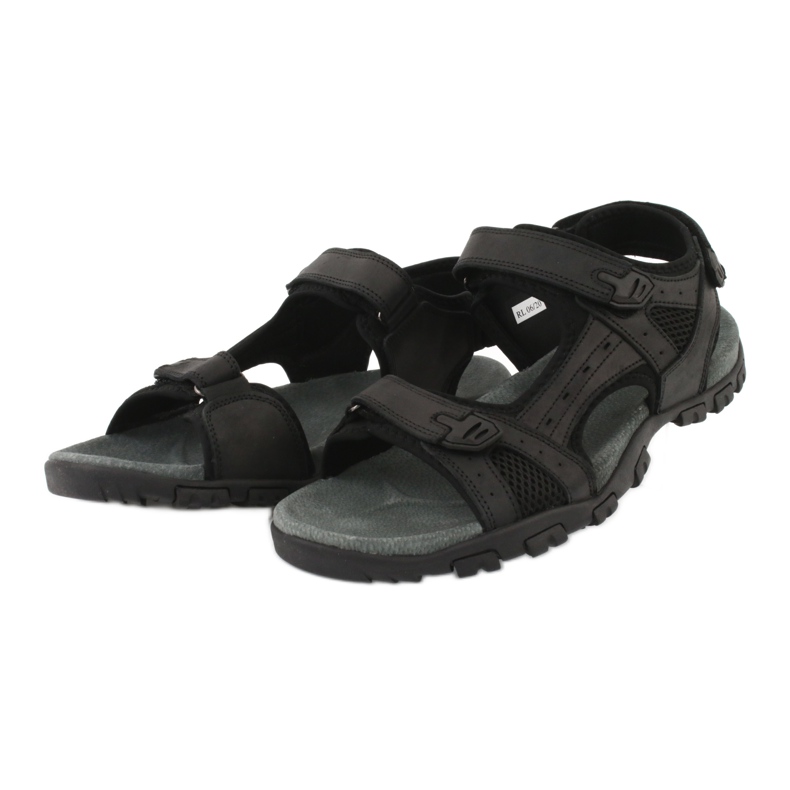 American Club American RL06 / 20 schwarze Sportsandalen 2