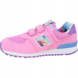 New Balance Jr YV574TDP Schuhe blau rosa 1