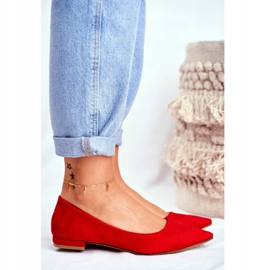 EVE Ballerinas für Damen in Spitz Wildleder Rot Westley 2