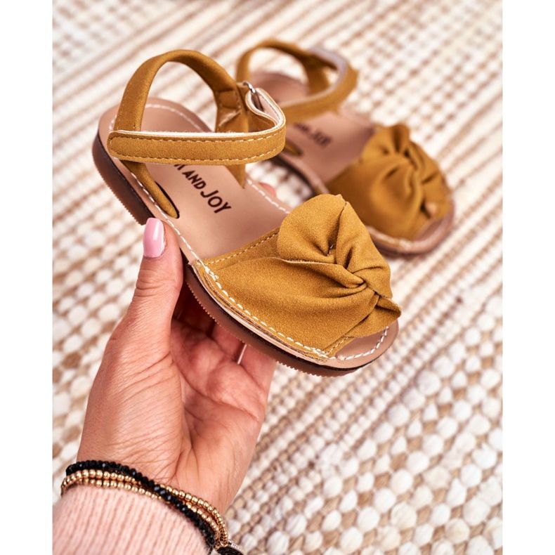 FRROCK Gelbe Goofy Klettsandalen für Kinder 2