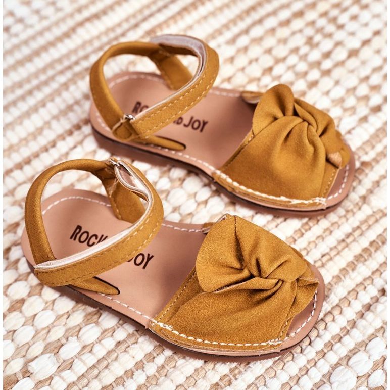 FRROCK Gelbe Goofy Klettsandalen für Kinder 1