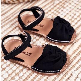 FRROCK Gelbe Goofy Klettsandalen für Kinder schwarz 1